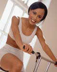 exercising woman